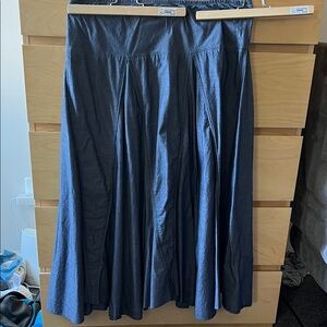 Karen Kane Light Linen Midi Skirt